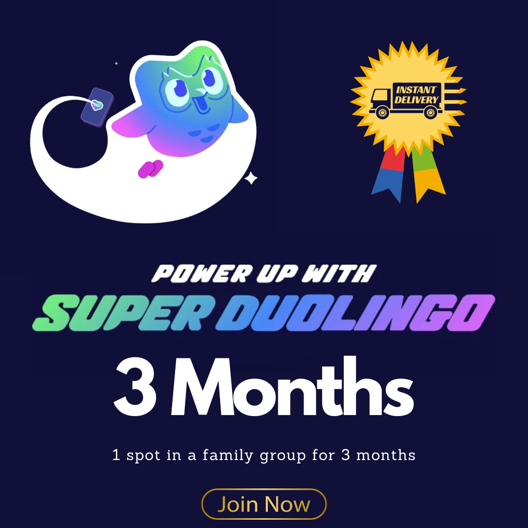 Duolingo Super Family Plan – 3 Months